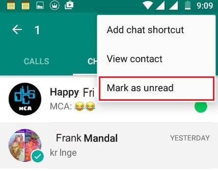 mark chat unread